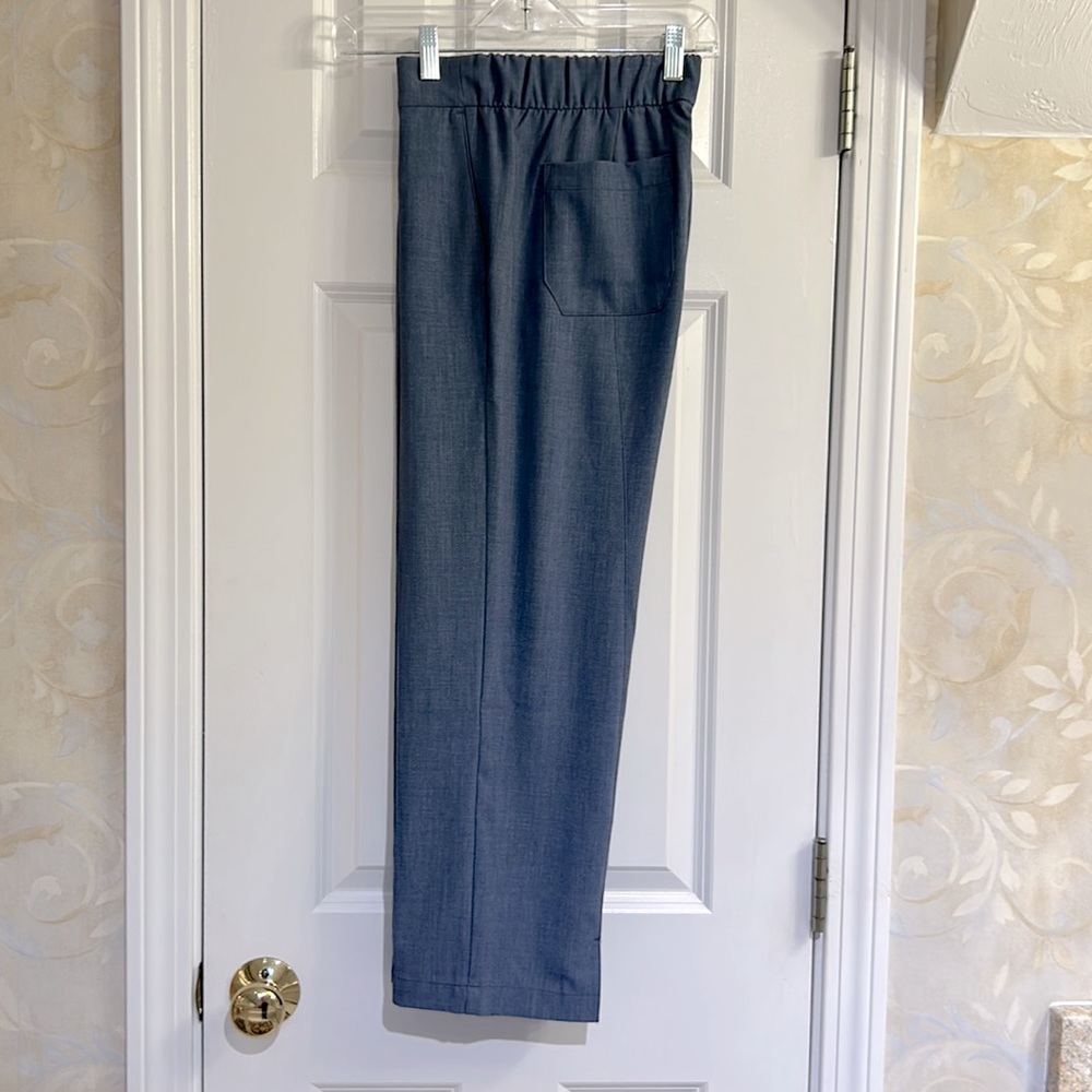 Ministry of Supply Cropped Ankle Pants in Charcoal Gray